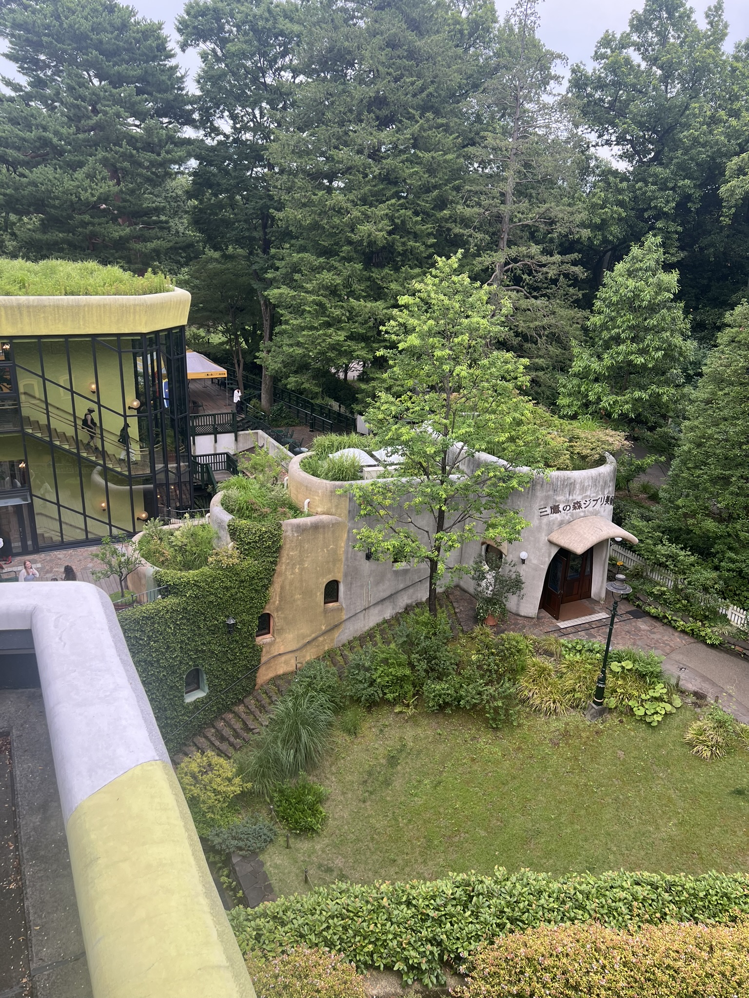 The outside of the Ghibli Museum in Mitaka, Japan